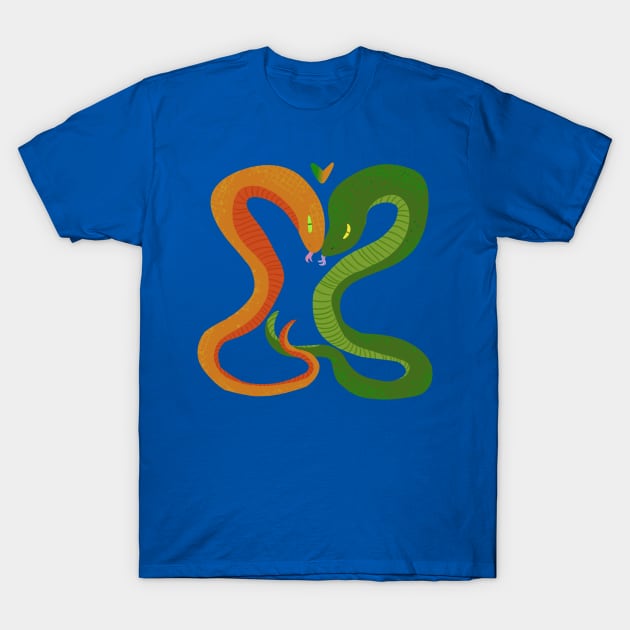 Snake Couple T-Shirt by VazMas Design